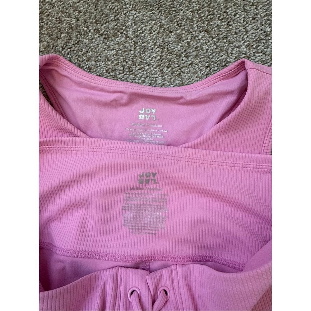 Joylab Pink Ribbed Workout Set - Picture 5 of 5